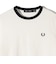FRED PERRY:G9163 CROPPED RINGER TEE