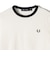 FRED PERRY:G9163 CROPPED RINGER TEE