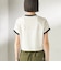 FRED PERRY:G9163 CROPPED RINGER TEE