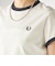 FRED PERRY:G9163 CROPPED RINGER TEE
