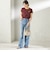 FRED PERRY:G9163 CROPPED RINGER TEE