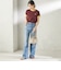 FRED PERRY:G9163 CROPPED RINGER TEE