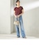 FRED PERRY:G9163 CROPPED RINGER TEE