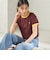 FRED PERRY:G9163 CROPPED RINGER TEE