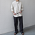 SHIPS any:〈洗濯機可能〉コットン/リネン 7分袖  スキッパー プルオーバー シャツ 25SS◇