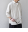 SHIPS any:〈洗濯機可能〉コットン/リネン 7分袖  スキッパー プルオーバー シャツ 25SS◇