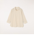 SHIPS any:〈洗濯機可能〉コットン/リネン 7分袖  スキッパー プルオーバー シャツ 25SS◇