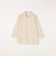 SHIPS any:〈洗濯機可能〉コットン/リネン 7分袖  スキッパー プルオーバー シャツ 25SS◇