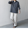 SHIPS any:〈洗濯機可能〉コットン/リネン 7分袖  スキッパー プルオーバー シャツ 25SS◇