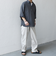 SHIPS any:〈洗濯機可能〉コットン/リネン 7分袖  スキッパー プルオーバー シャツ 25SS◇