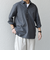 SHIPS any:〈洗濯機可能〉コットン/リネン 7分袖  スキッパー プルオーバー シャツ 25SS◇