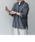 SHIPS any:〈洗濯機可能〉コットン/リネン 7分袖  スキッパー プルオーバー シャツ 25SS◇