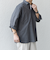SHIPS any:〈洗濯機可能〉コットン/リネン 7分袖  スキッパー プルオーバー シャツ 25SS◇