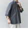 SHIPS any:〈洗濯機可能〉コットン/リネン 7分袖  スキッパー プルオーバー シャツ 25SS◇