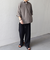 SHIPS any:〈洗濯機可能〉コットン/リネン 7分袖  スキッパー プルオーバー シャツ 25SS◇