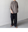 SHIPS any:〈洗濯機可能〉コットン/リネン 7分袖  スキッパー プルオーバー シャツ 25SS◇