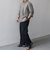 SHIPS any:〈洗濯機可能〉コットン/リネン 7分袖  スキッパー プルオーバー シャツ 25SS◇