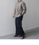 SHIPS any:〈洗濯機可能〉コットン/リネン 7分袖  スキッパー プルオーバー シャツ 25SS◇