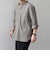 SHIPS any:〈洗濯機可能〉コットン/リネン 7分袖  スキッパー プルオーバー シャツ 25SS◇