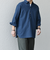SHIPS any:〈洗濯機可能〉コットン/リネン 7分袖  スキッパー プルオーバー シャツ 25SS◇