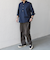 SHIPS any:〈洗濯機可能〉コットン/リネン 7分袖  スキッパー プルオーバー シャツ 25SS◇