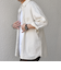 SHIPS any:〈洗濯機可能〉コットン/リネン ７分袖 レギュラー シャツ 25SS◇