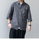 SHIPS any:〈洗濯機可能〉コットン/リネン ７分袖 レギュラー シャツ 25SS◇