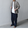 SHIPS any:〈洗濯機可能〉コットン/リネン ７分袖 レギュラー シャツ 25SS◇