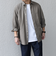 SHIPS any:〈洗濯機可能〉コットン/リネン ７分袖 レギュラー シャツ 25SS◇