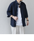 SHIPS any:〈洗濯機可能〉コットン/リネン ７分袖 レギュラー シャツ 25SS◇
