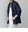 SHIPS any:〈洗濯機可能〉コットン/リネン ７分袖 レギュラー シャツ 25SS◇