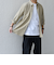 SHIPS any:〈洗濯機可能〉コットン/リネン ストライプ ７分袖 レギュラー シャツ◇