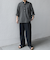 SHIPS any:〈洗濯機可能〉コットン/リネン 7分袖  ストライプ スキッパー プルオーバー シャツ◇
