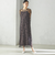 〈結婚式・パーティ〉kaene:フロッキー レース × サテン 2WAY ワンピース