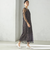 〈結婚式・パーティ〉kaene:フロッキー レース × サテン 2WAY ワンピース