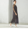 〈結婚式・パーティ〉kaene:フロッキー レース × サテン 2WAY ワンピース