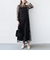 〈結婚式・パーティ〉kaene:フロッキー レース × サテン 2WAY ワンピース