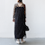 〈結婚式・パーティ〉kaene:フロッキー レース × サテン 2WAY ワンピース