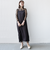 〈結婚式・パーティ〉kaene:フロッキー レース × サテン 2WAY ワンピース