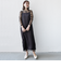 〈結婚式・パーティ〉kaene:フロッキー レース × サテン 2WAY ワンピース