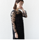 〈結婚式・パーティ〉kaene:フロッキー レース × サテン 2WAY ワンピース