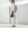 〈結婚式・パーティ〉kaene:フロッキー レース × サテン 2WAY ワンピース