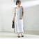 〈結婚式・パーティ〉kaene:フロッキー レース × サテン 2WAY ワンピース