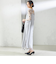 〈結婚式・パーティ〉kaene:フロッキー レース × サテン 2WAY ワンピース
