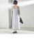 〈結婚式・パーティ〉kaene:フロッキー レース × サテン 2WAY ワンピース