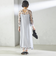 〈結婚式・パーティ〉kaene:フロッキー レース × サテン 2WAY ワンピース