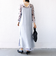 〈結婚式・パーティ〉kaene:フロッキー レース × サテン 2WAY ワンピース