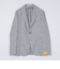 TAGLIATORE: メランジ グレー ホップサック ジャケット
