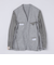 TAGLIATORE: メランジ グレー ホップサック ジャケット