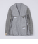 TAGLIATORE: メランジ グレー ホップサック ジャケット